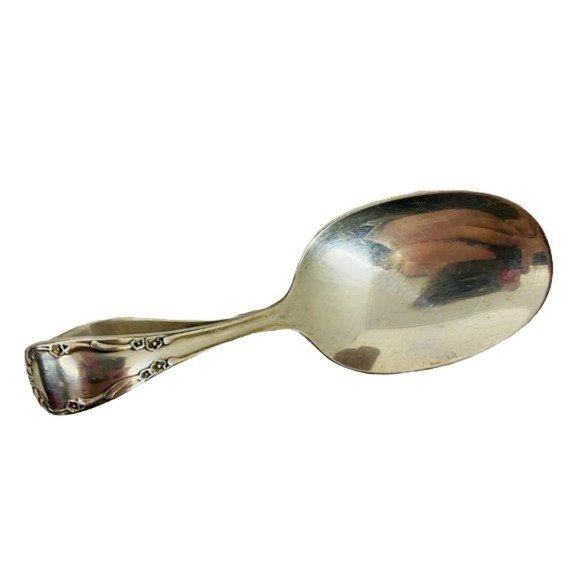 Community Oneida Curved Handle Baby Spoon 3 3/8" - Picture 3 of 5